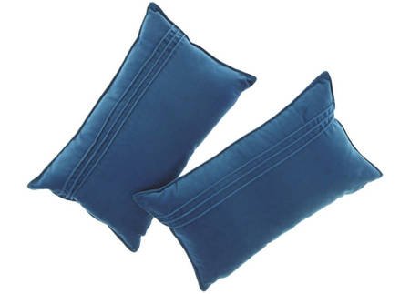 Poduszka Niebieska dekoracyjna z aksamitu JULIA